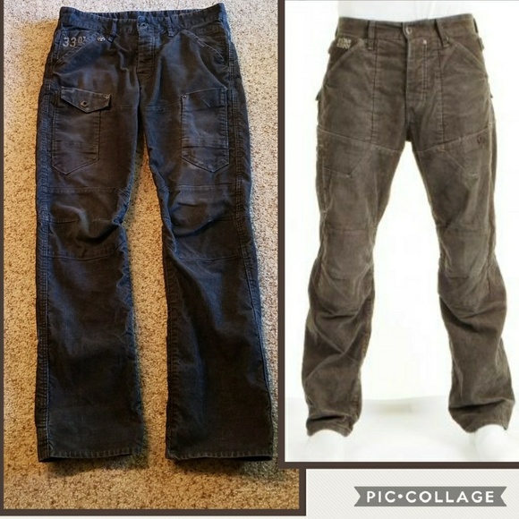 g star corduroy pants